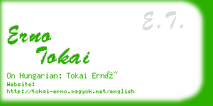 erno tokai business card